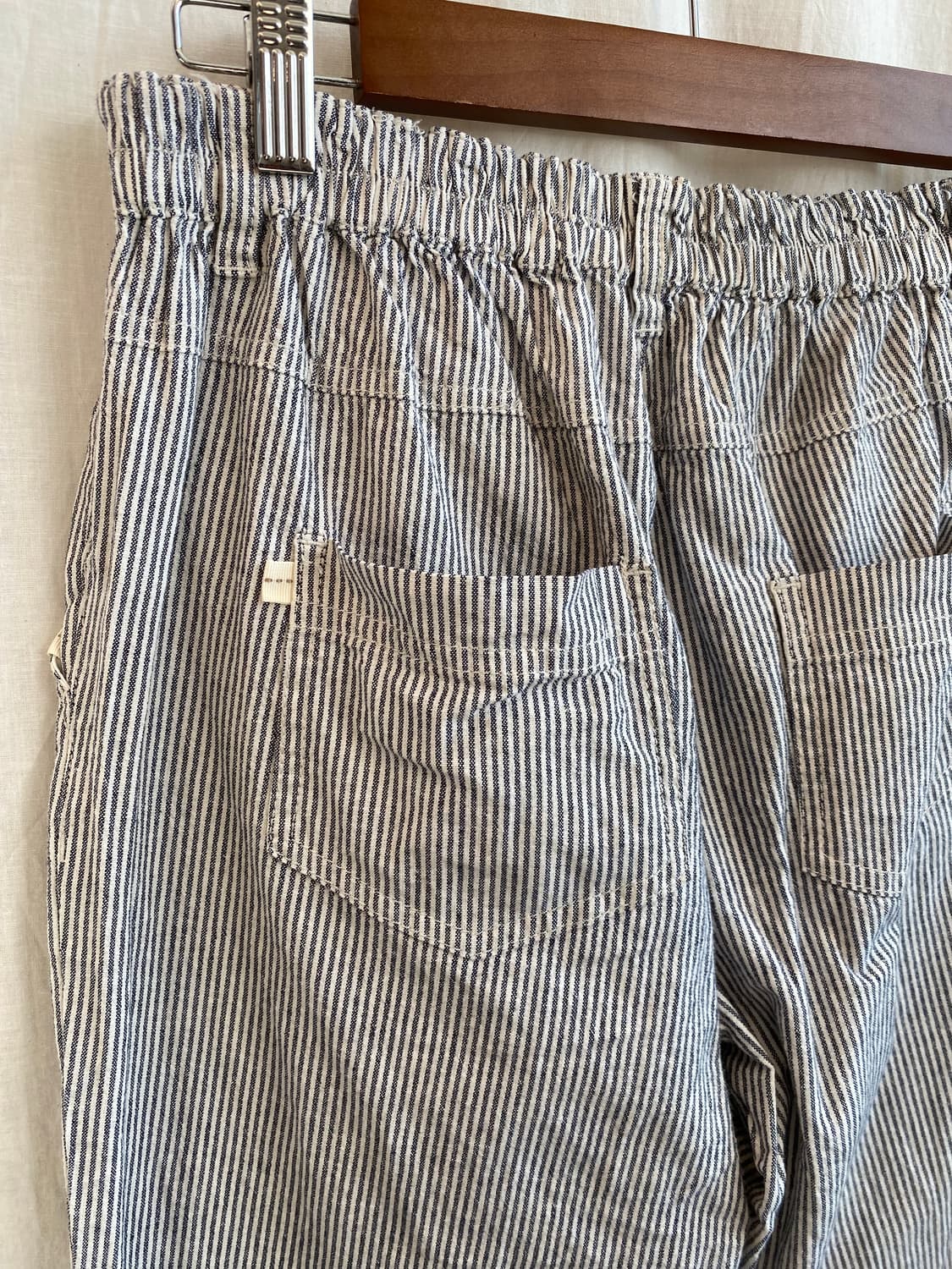 스트라이프 코튼 밴딩팬츠(M-L) 상품이미지6