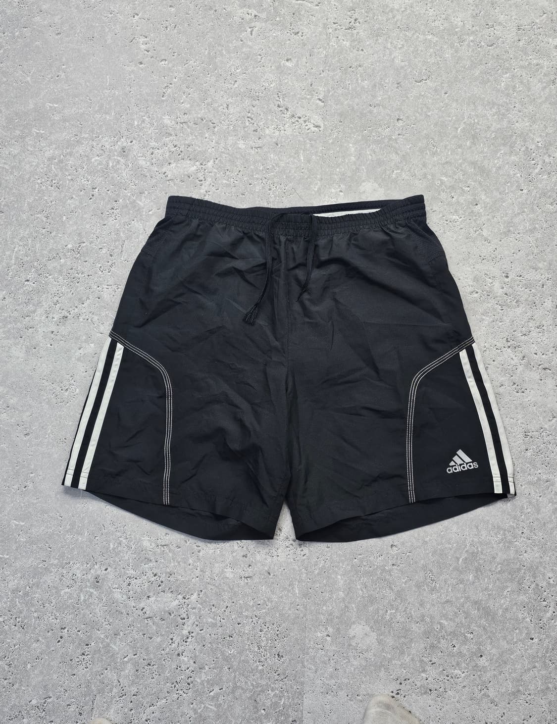 아디다스 삼선 스티키 블랙 트랙팬츠 바람막이 반 바지 상품이미지2