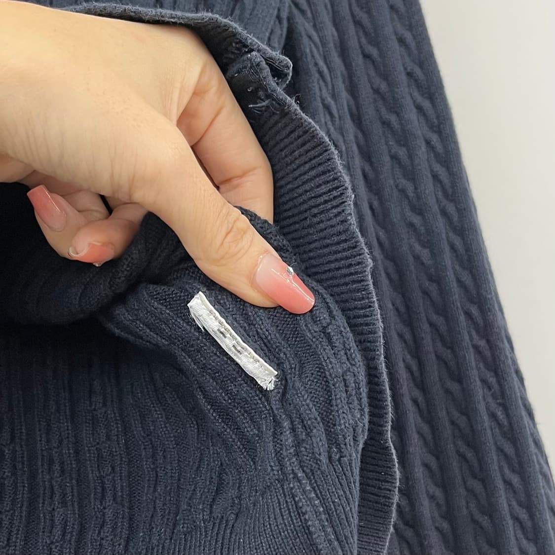 폴로 랄프로렌 네이비 꽈배기 니트 가디건 상품이미지6