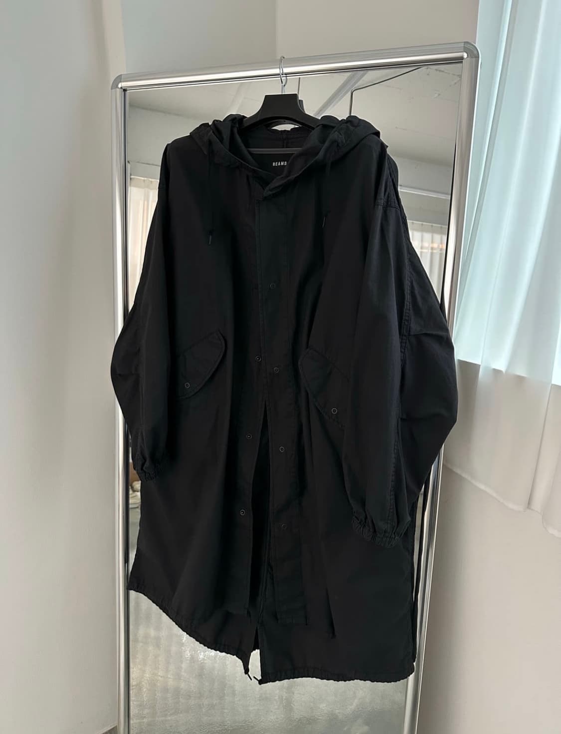 BEAMS 빔즈 스노우파카 립스탑 피쉬테일 야상 개파카 모즈코트 M-51 상품이미지6