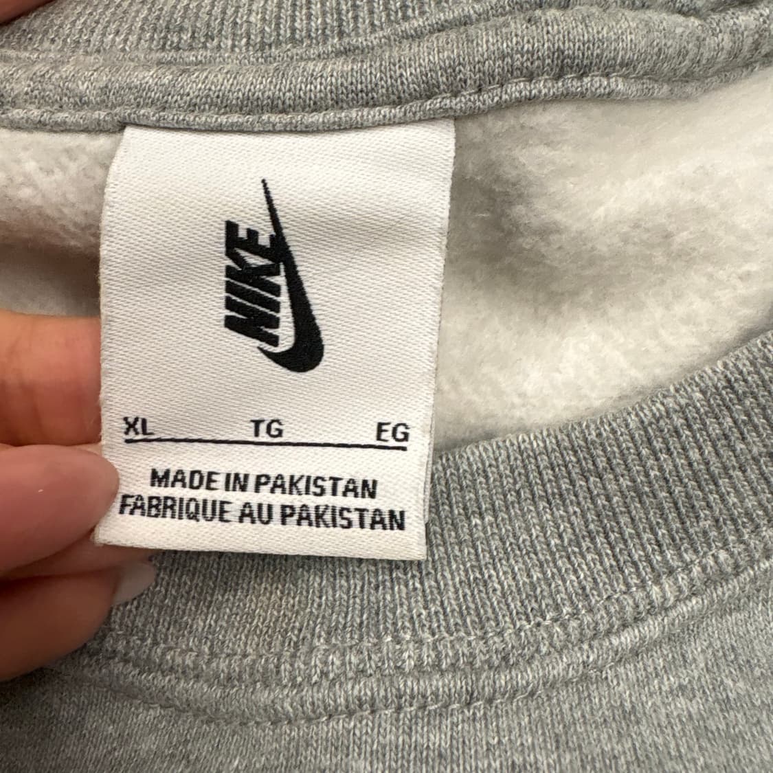 [정품/XL,105] 나이키 스우시 맨투맨 그레이 b15 상품이미지5