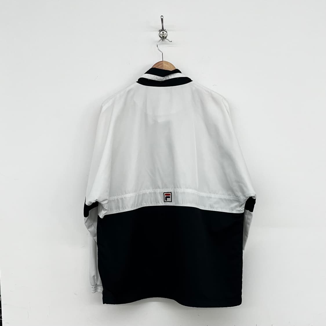 휠라 FILA 아노락 바람막이 화이트 블랙 남L 상품이미지5