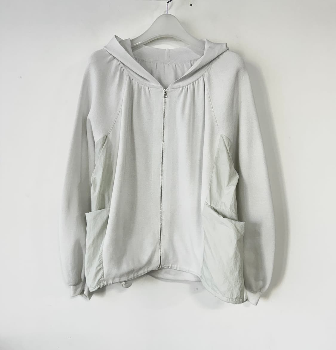 시스템 텍스처블록 후드 집업 상품이미지2