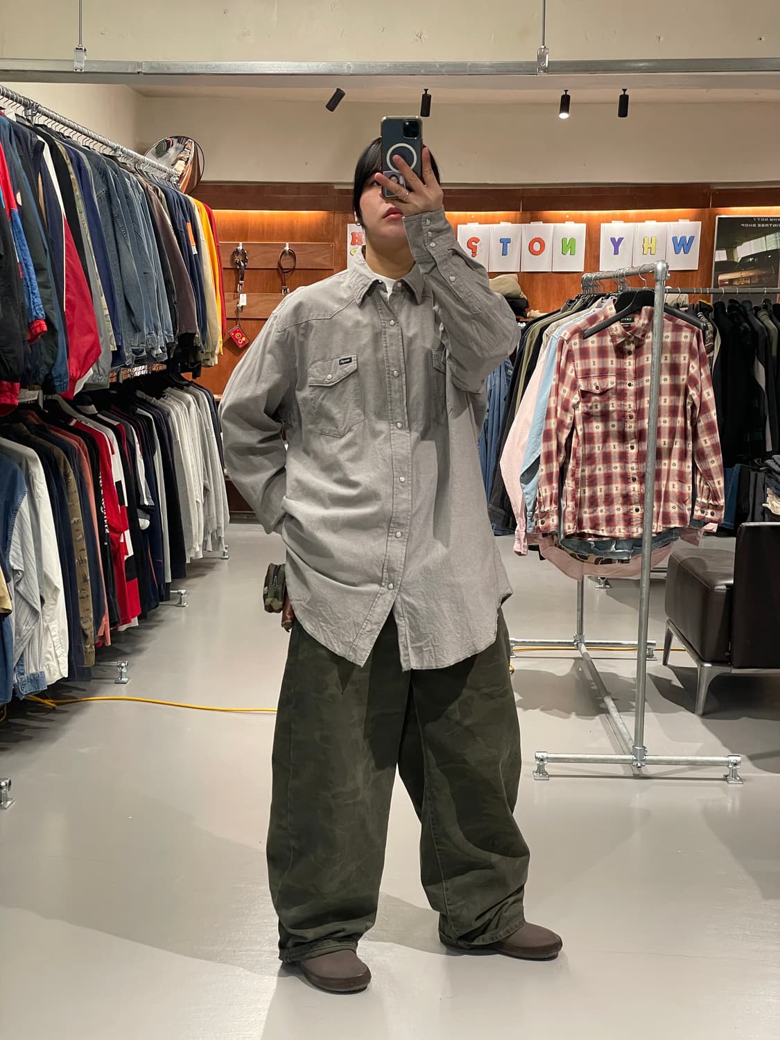 랭글러 빅사이즈 웨스턴 셔츠   상품이미지5