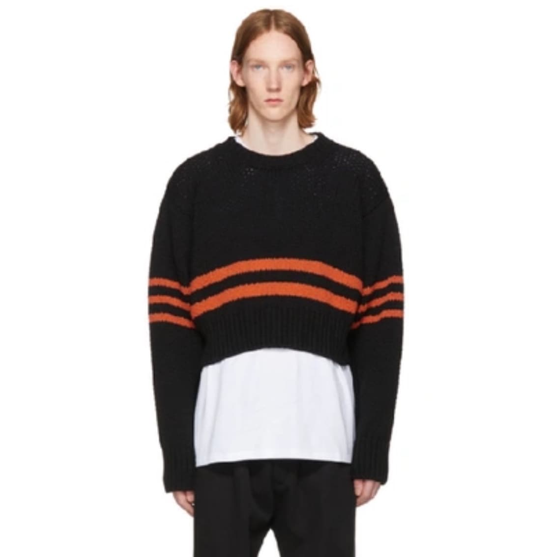 라프시몬스 크롭 니트 상품이미지1