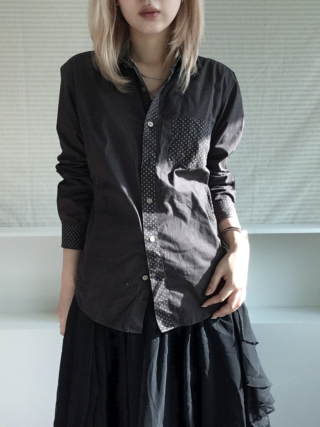 jpn vintage male&co dot pocket shirts 상품이미지6