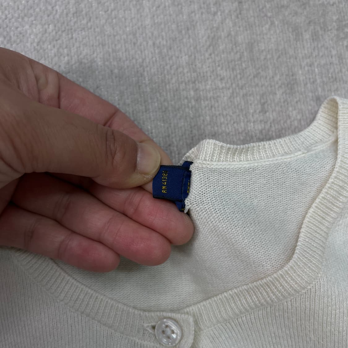 W 90 폴로 랄프로렌 코튼 가디건 상품이미지3