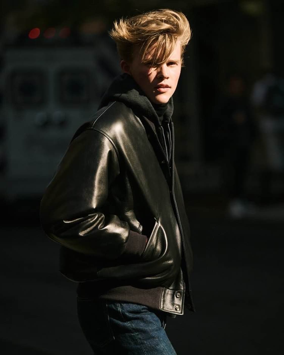 23aw Leather Harrington Jacket 상품이미지10