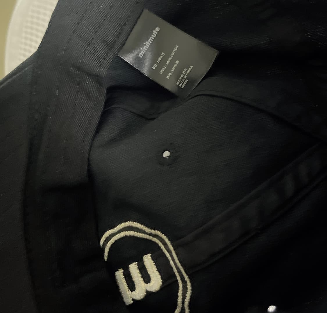 미닛뮤트 모자 볼캡 블랙 정품 상품이미지5