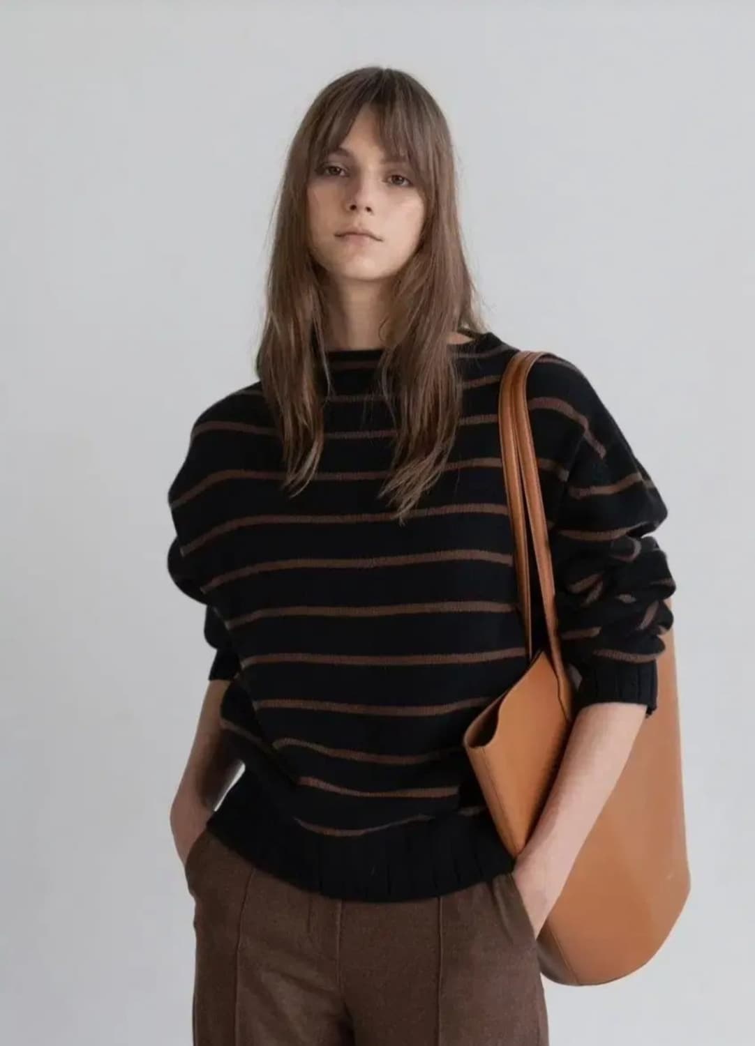 문달 니트 Blando stripe knit in Red 상품이미지1