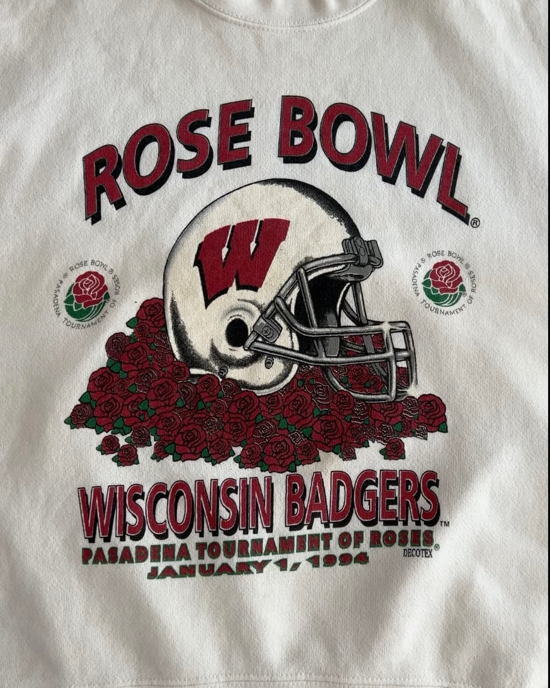 빈티지 USA TULTEX 위스콘신 배저스 스웻셔츠 L 상품이미지2