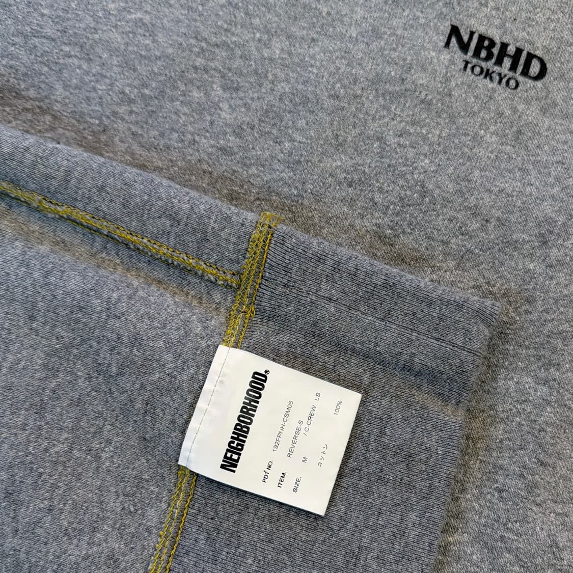 네이버후드 리버스 로고 스웻셔츠 상품이미지6