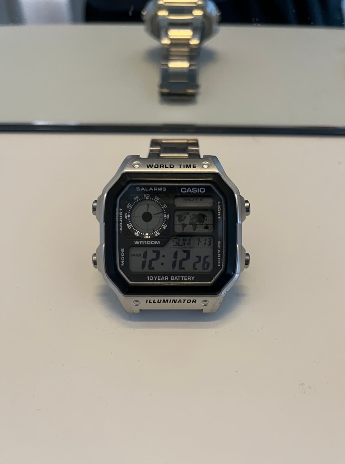 카시오 월드타임 시계 (Casio AE-1200WHD-1AV) 상품이미지2
