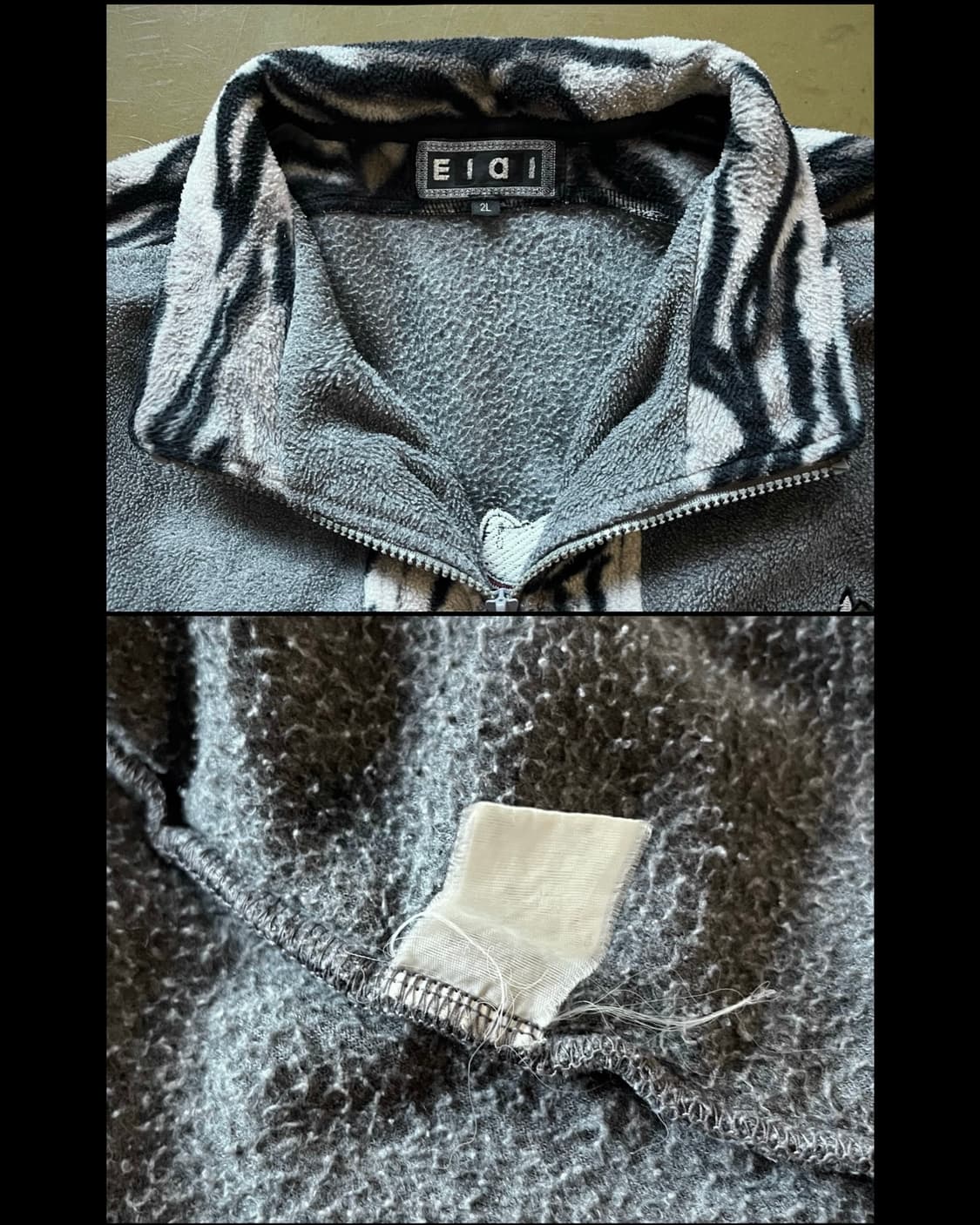 1990s E1A1 Japan Cartoon Fleece Track JK 상품이미지9