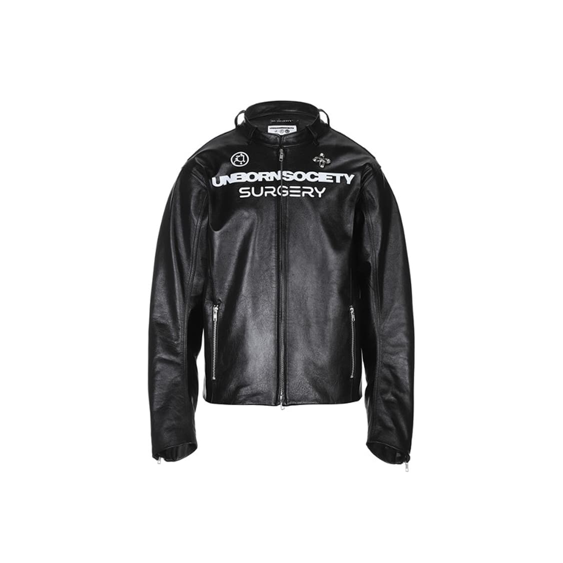 써저리 x 언본소사이어티 레더 자켓 상품이미지1