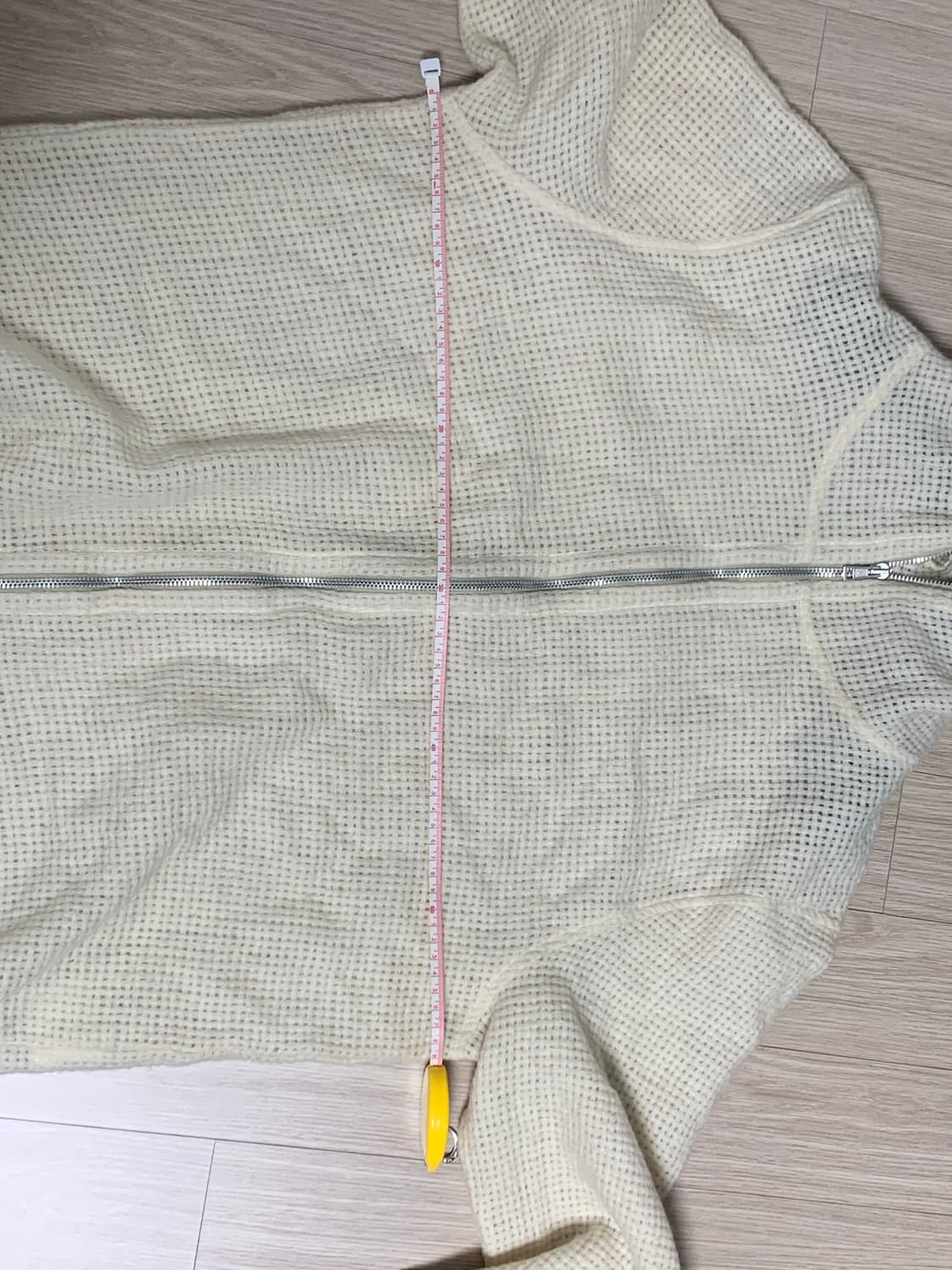 아워레가시 와플 니트 후드 집업 상품이미지6