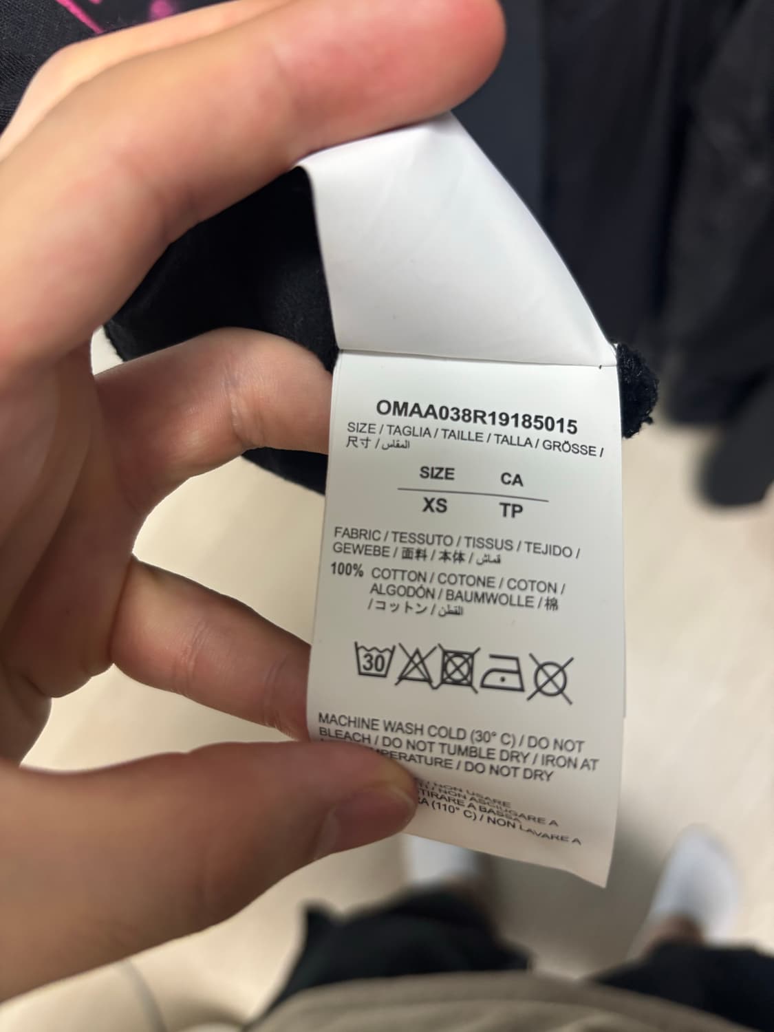 오프화이트 19ss 오버핏 반팔 티셔츠 상품이미지6