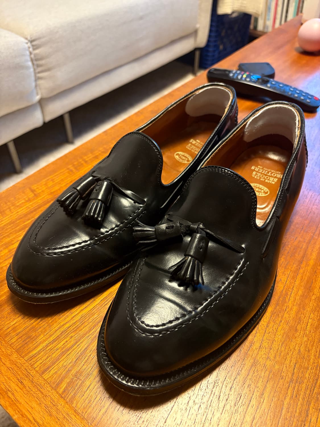 알든 코도반 테슬로퍼 브룩스 브라더스 별주 에버딘 라스트 9.5D 상품이미지1