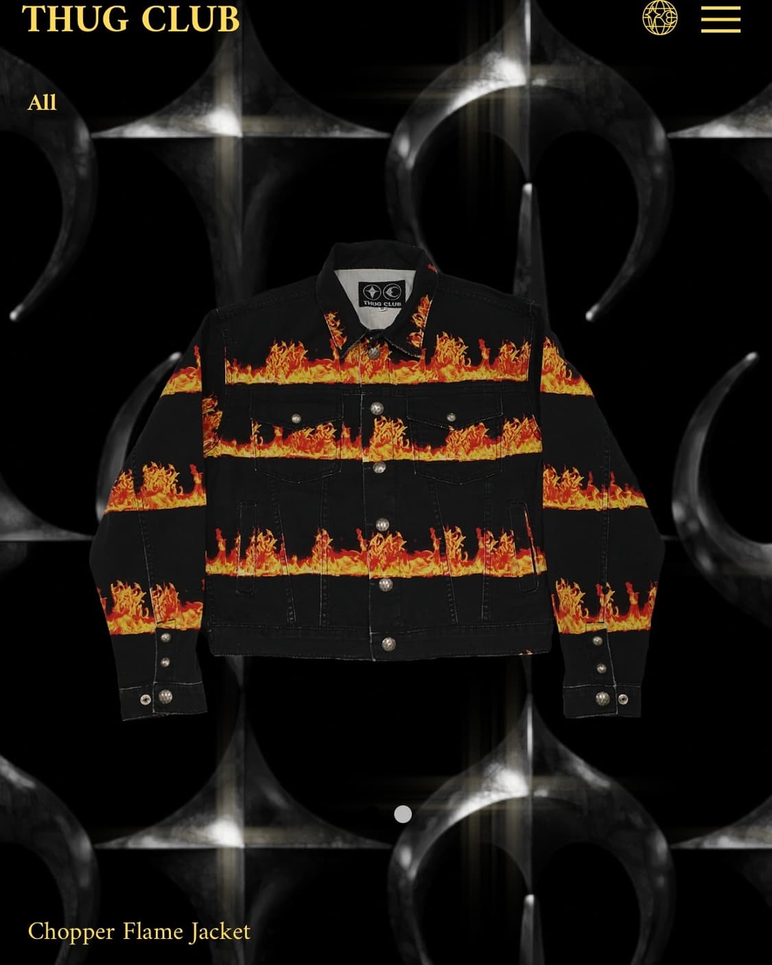 [새상품] 떠그클럽 쵸퍼 플레임 셋업 상품이미지1