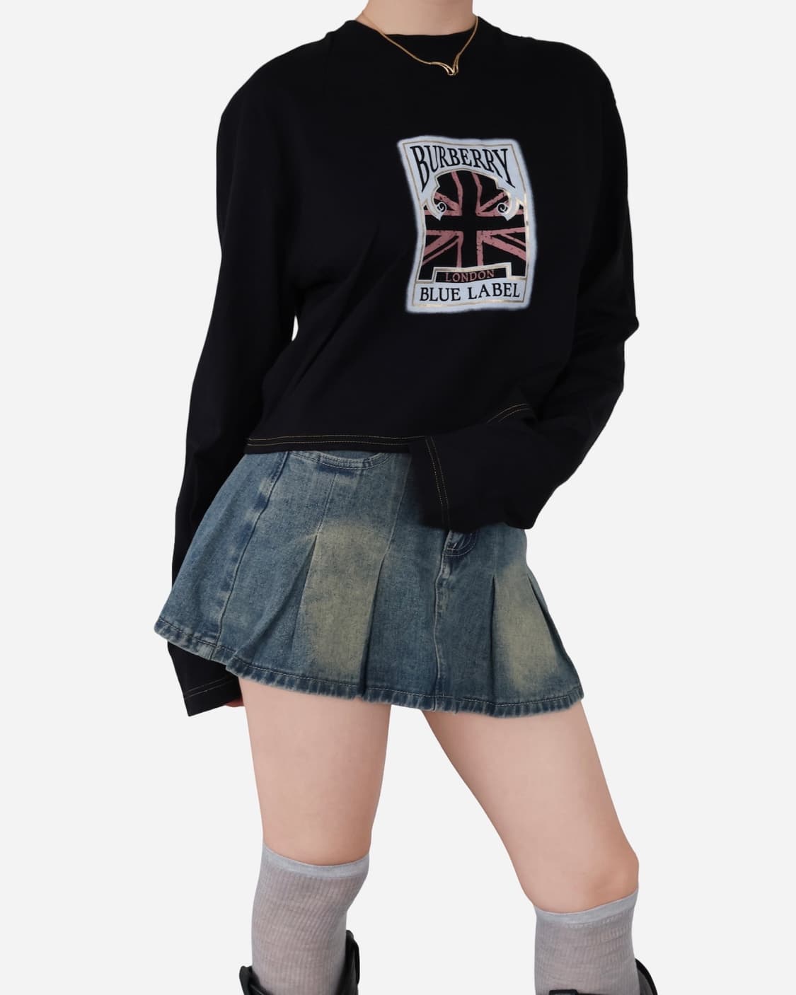 Burberry Union Jack Crop T-shirt 상품이미지1