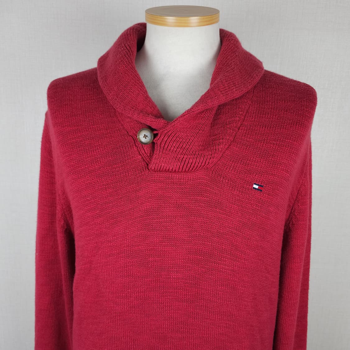 타미힐피거 카라 니트티 남자95사이즈  상품이미지2