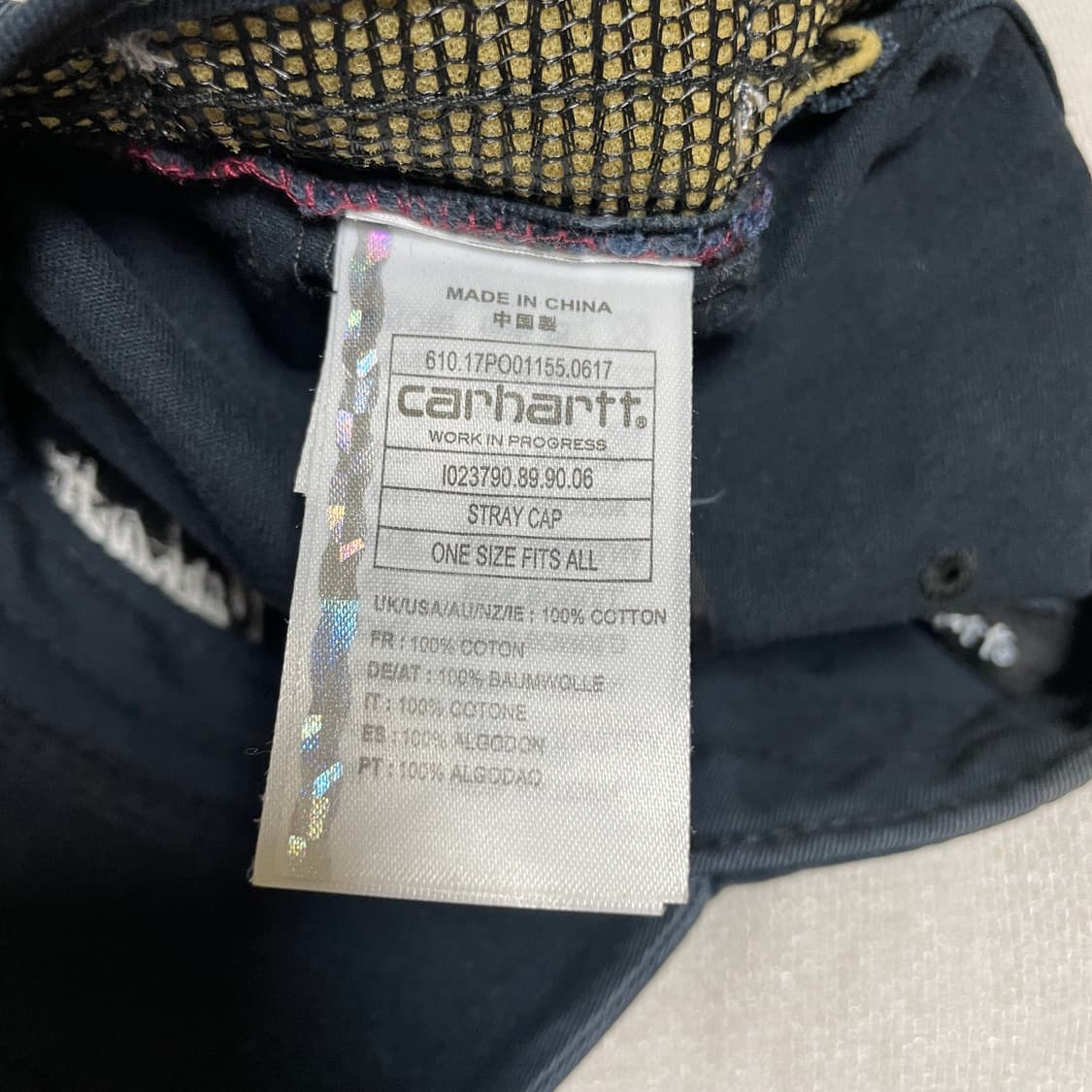 칼하트 이니셜 볼캡(블랙) 상품이미지9