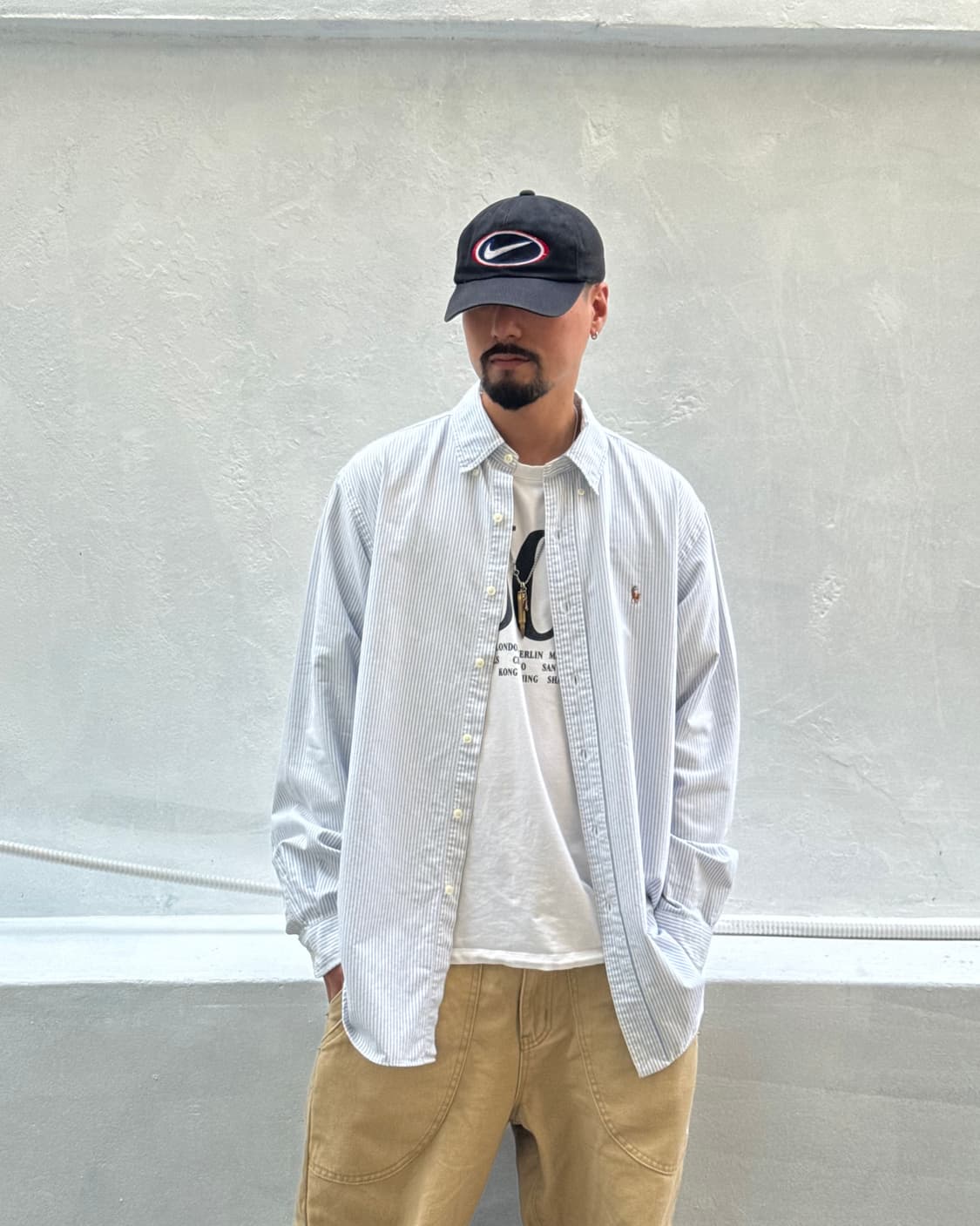 Polo 폴로 90s 오버핏 스트라이프 셔츠 상품이미지3