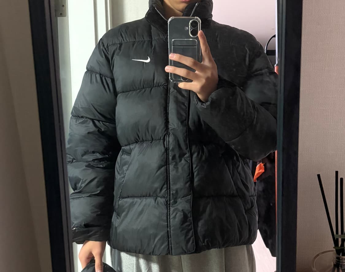 나이키 라이프 써마핏 퍼퍼 자켓 블랙 패딩 상품이미지3