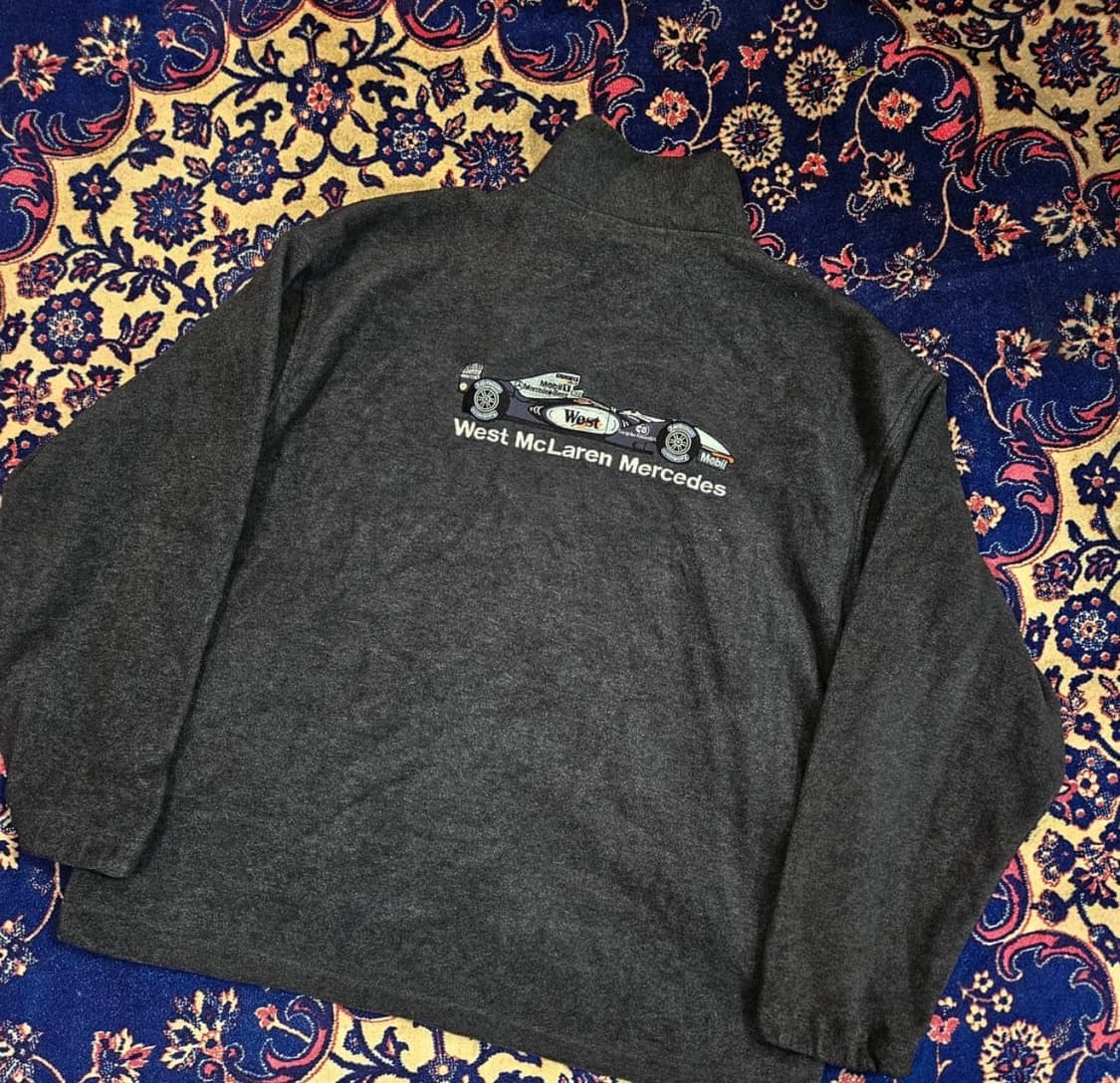 맥라렌 메르세데스 포뮬러 F1 TEAM 빽로고 자수 플리스 자켓 상품이미지1