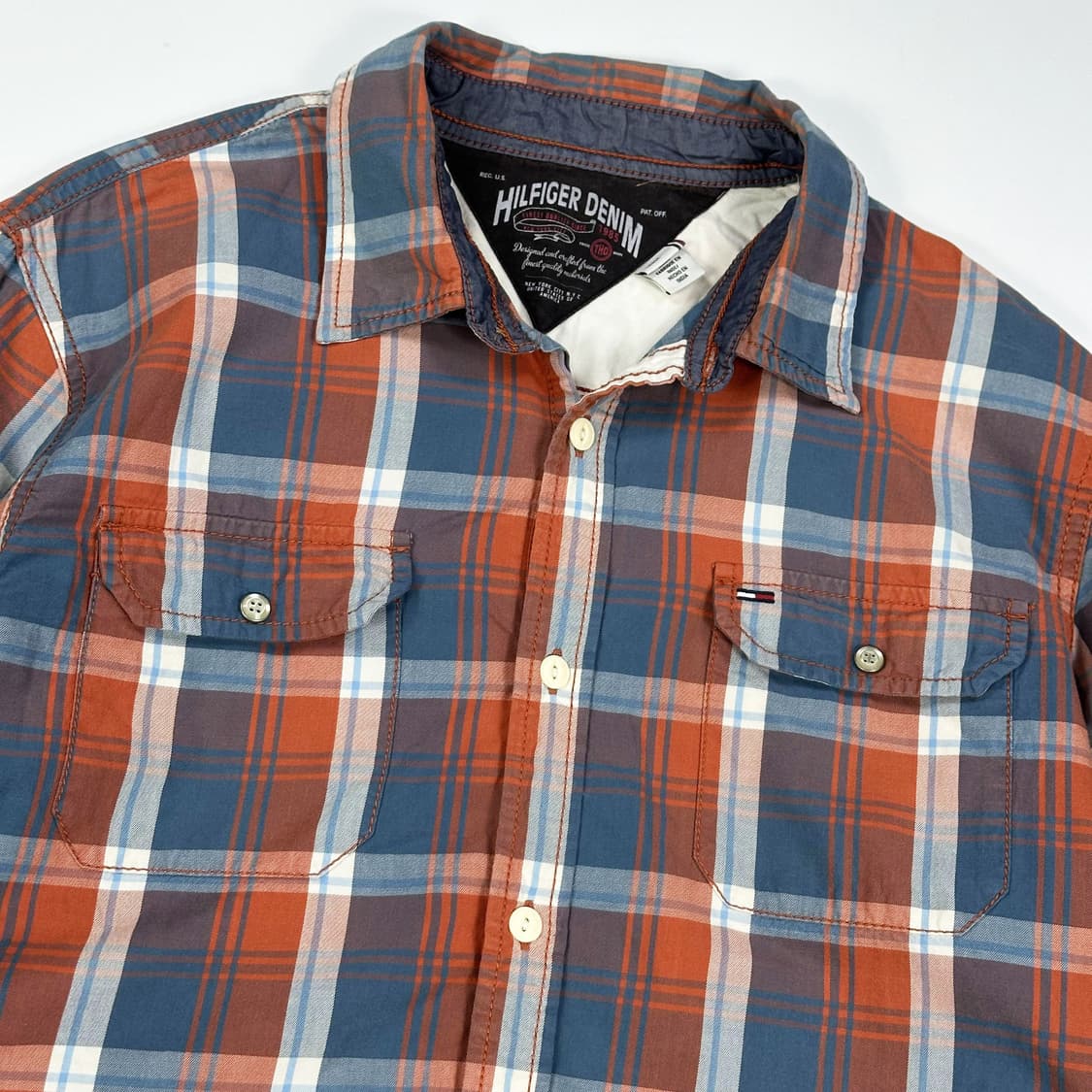 타미힐피거 데님 플래그 체크셔츠 (L) 상품이미지3