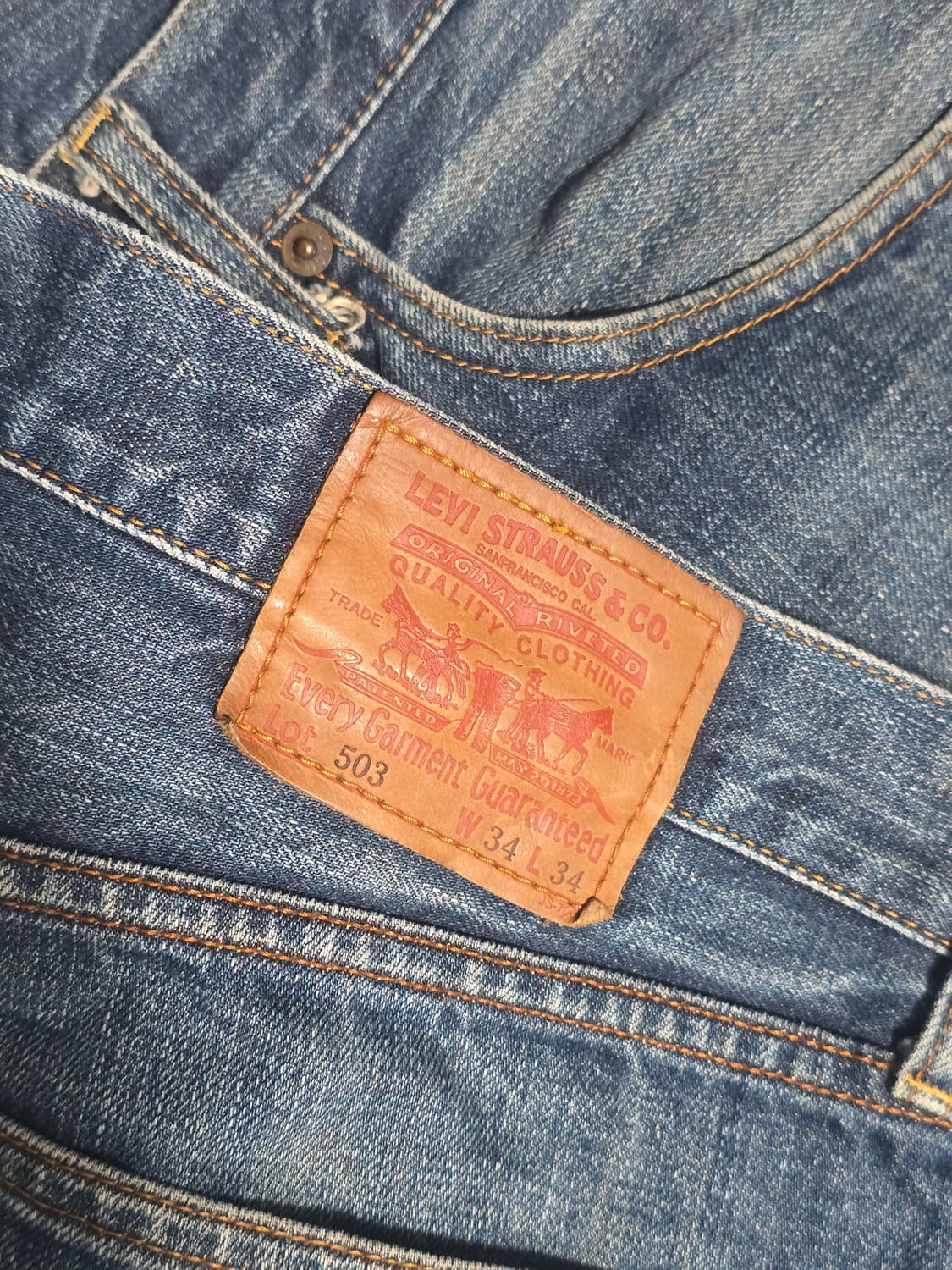 리바이스 503 데님 청바지 34사이즈  상품이미지3