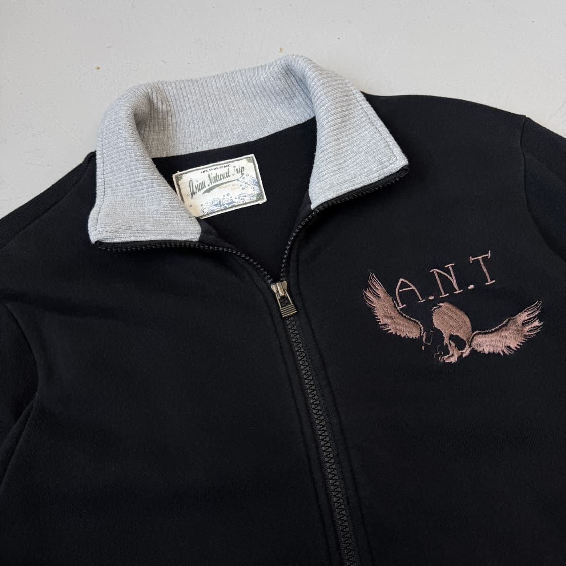 JPN 제팬 스컬 해골 락 펑크 하이넥 트랙탑 코튼 져지 상품이미지4