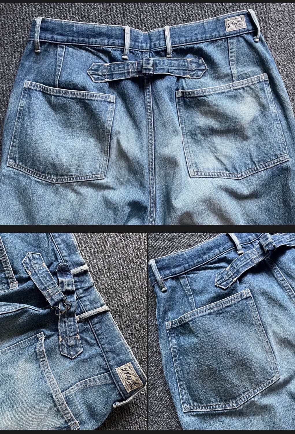 올드 피그벨 데님 밀트라우저 (실사이즈30-31) 상품이미지8