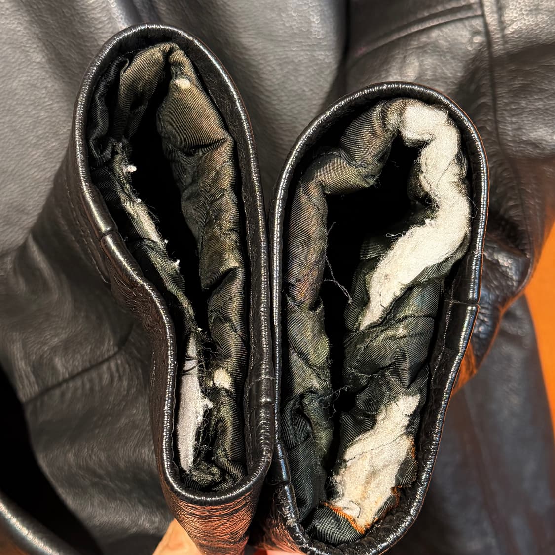 베네통 이태리 헤비 카우레더 스포츠 자켓 XL 폴란드제 상품이미지10