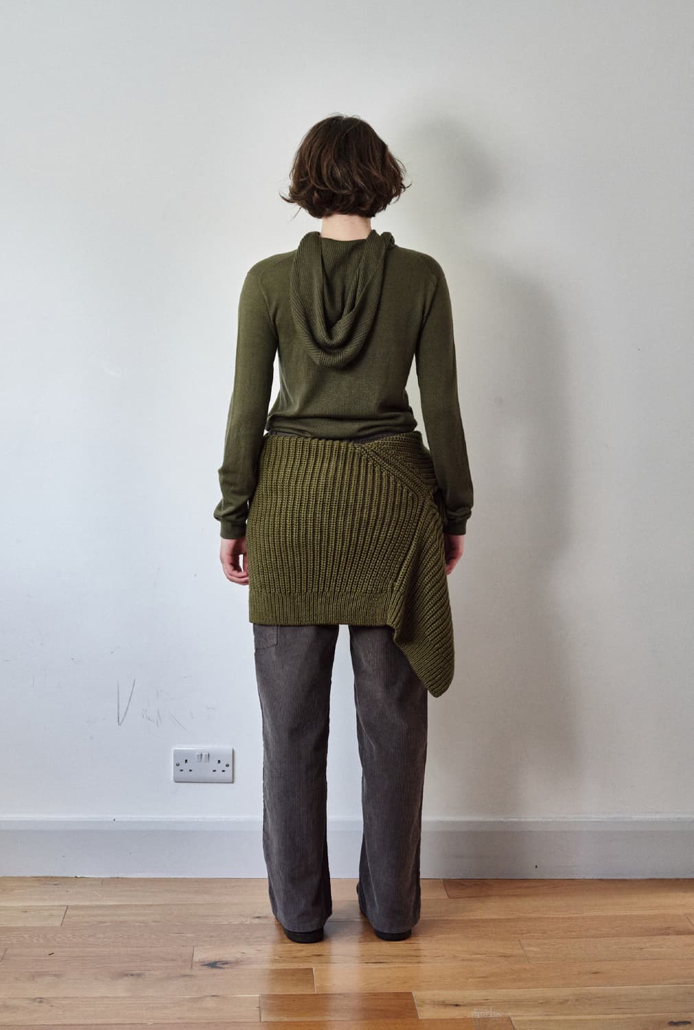 코스모스 후드 니트(올리브) 상품이미지3