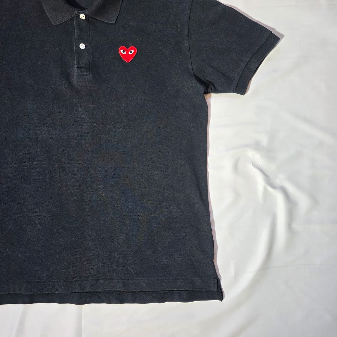 [XL]꼼데가르송 레드와펜 블랙 카라티 상품이미지4