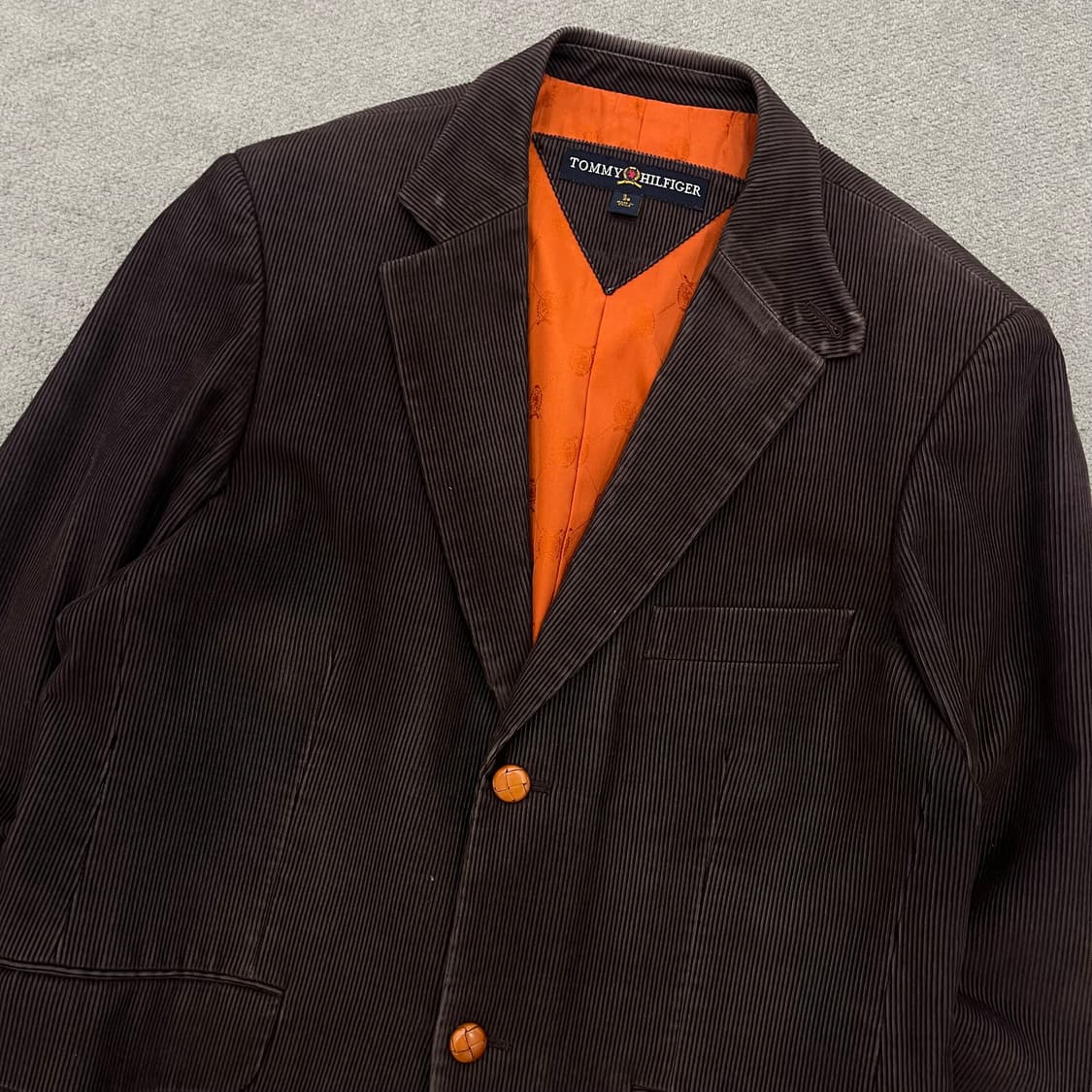 38R 타미힐피거 브라운 코듀로이 자켓 100 상품이미지2