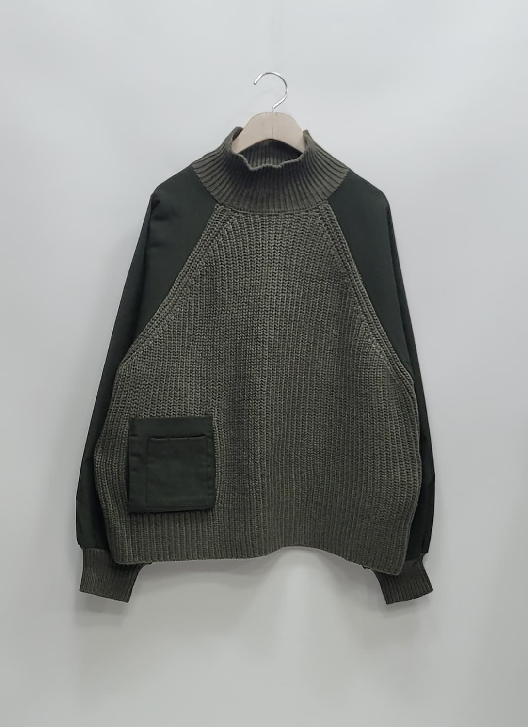 ZARA 자라 콤비 포켓 오버핏 스웨트 니트 / 여 M
 상품이미지1