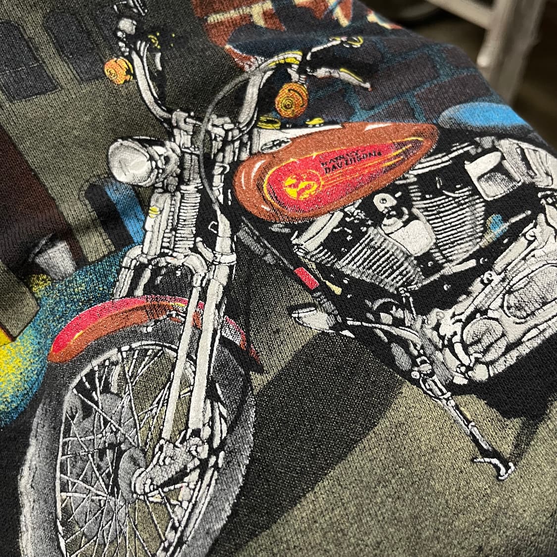 90s 할리데이비슨 프린팅 스웻셔츠 (100) 상품이미지5