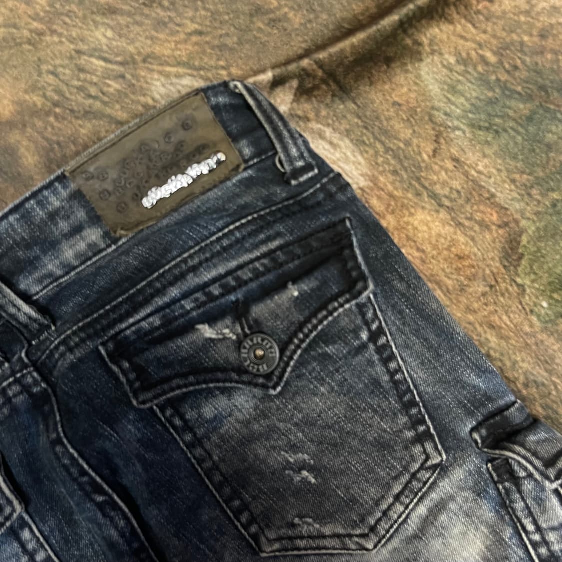 버커루 빈티지 슬림핏 워싱데님진 27 상품이미지4