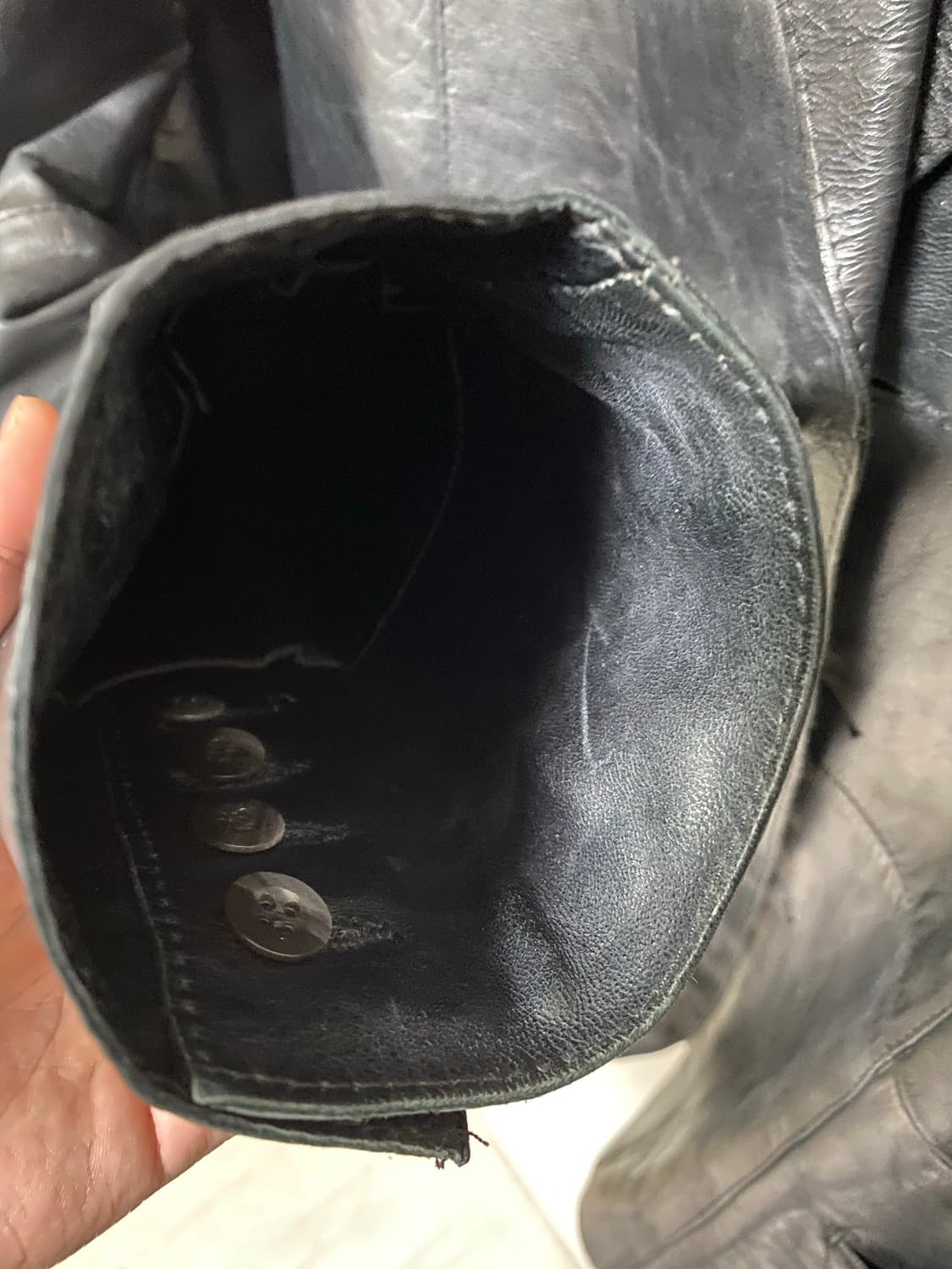 빈티지 아이스버그 가죽 블레이저 자켓 상품이미지5