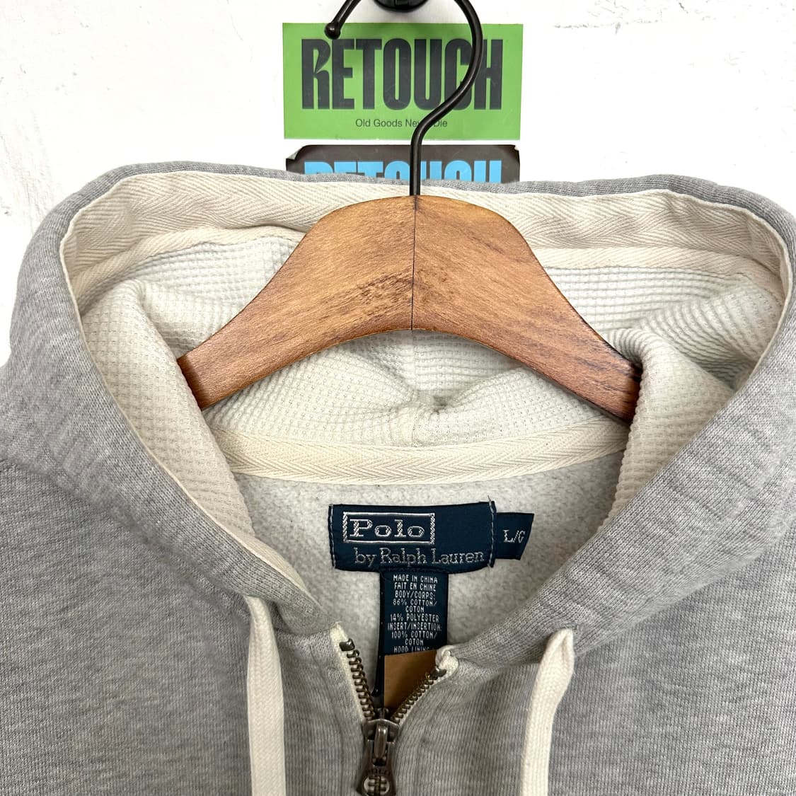 90’s 폴로 와플 후드집업 상품이미지4