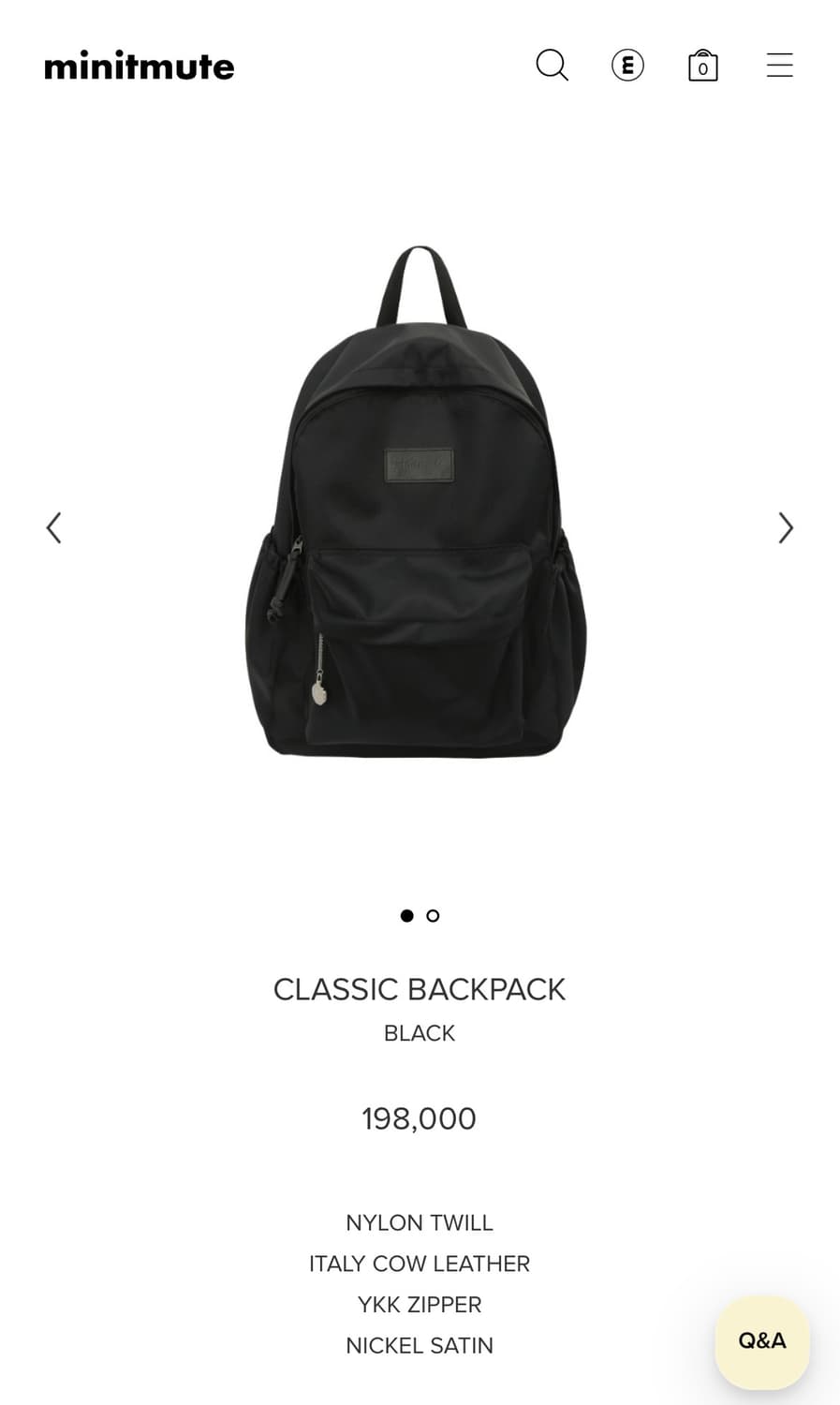 미닛뮤트 클래식 백팩 minitmute classic backpack 상품이미지3