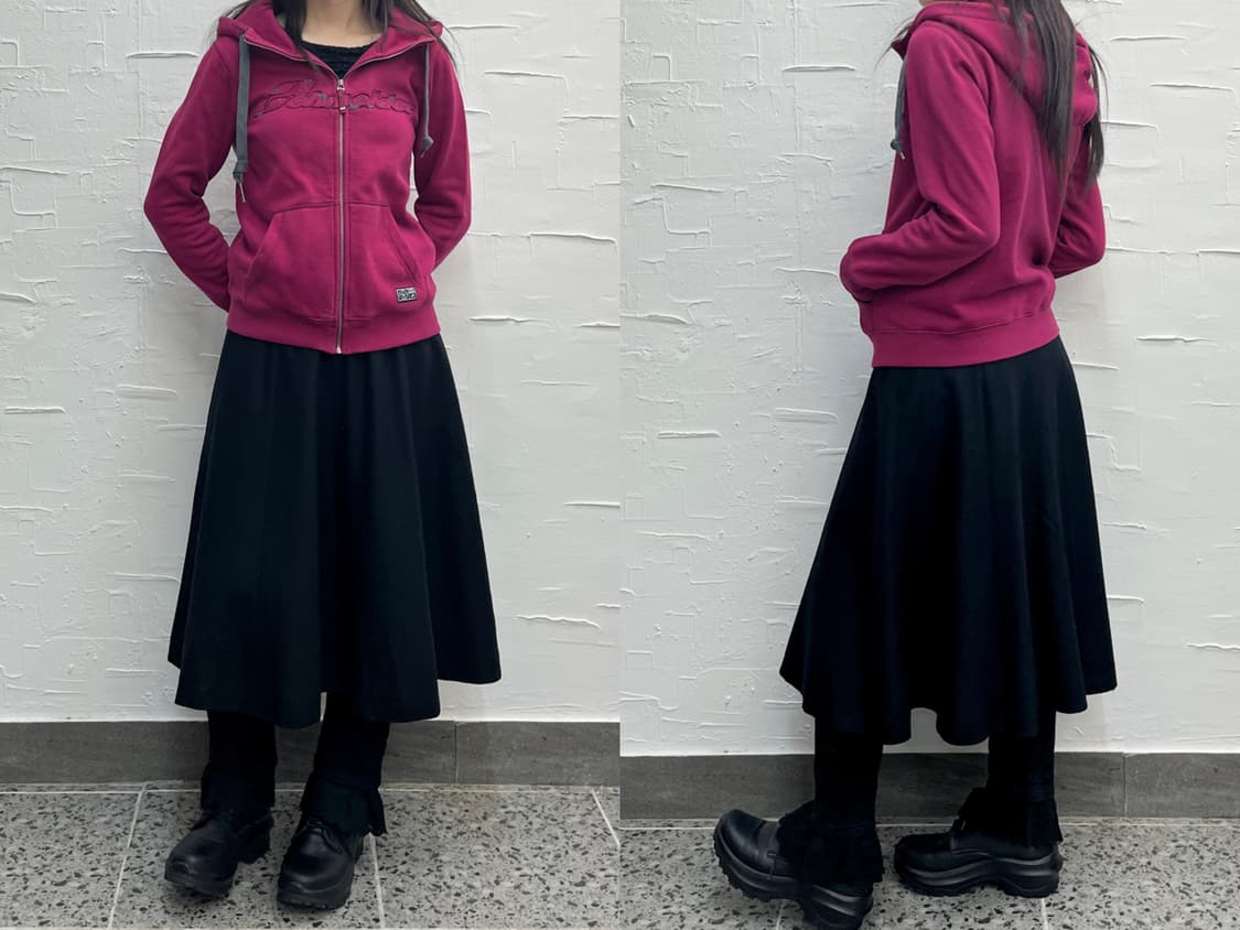 기모) plum zip-up hoodiel 상품이미지1
