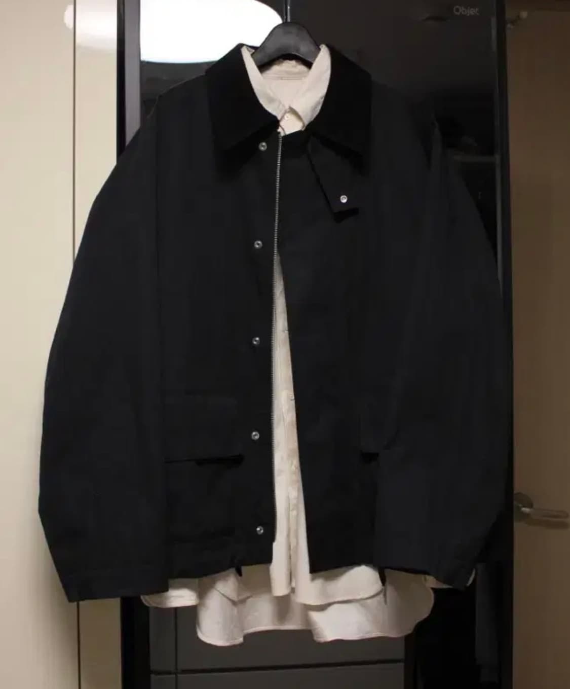 스튜디오 니콜슨 25ss 토와 왁스 워시드 카라 에크루 자켓 M (2) 상품이미지4