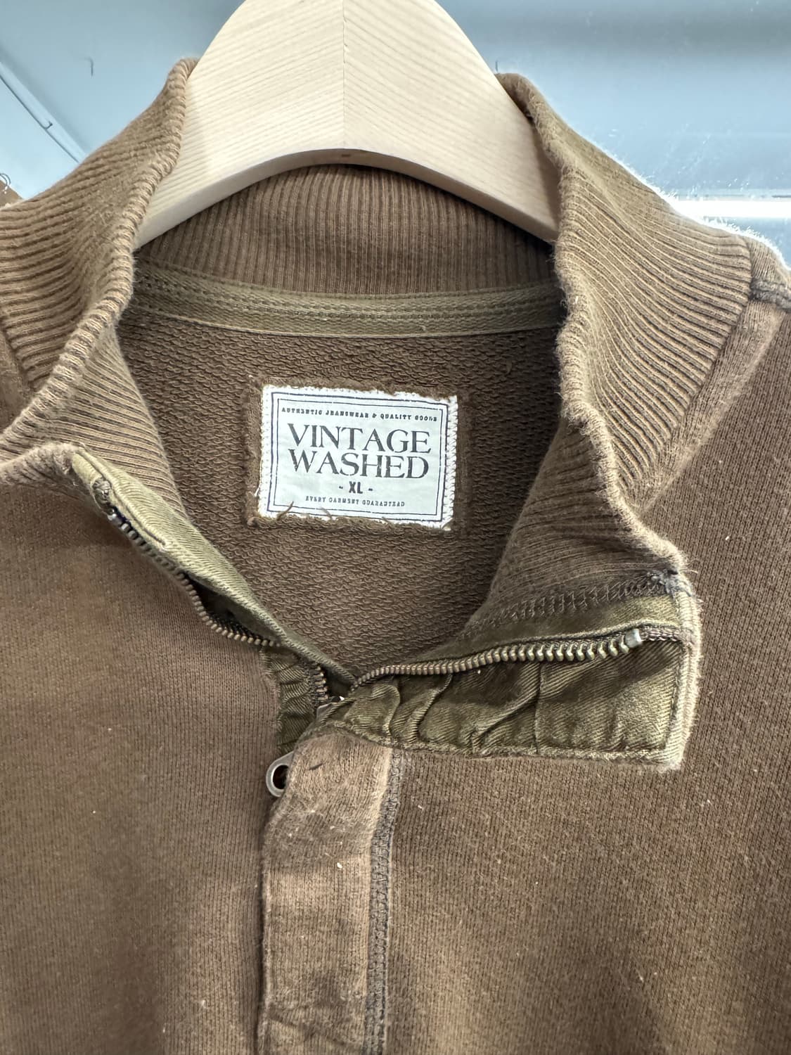 japanese vintage 목폴라 반집업 롱슬리브 상품이미지3