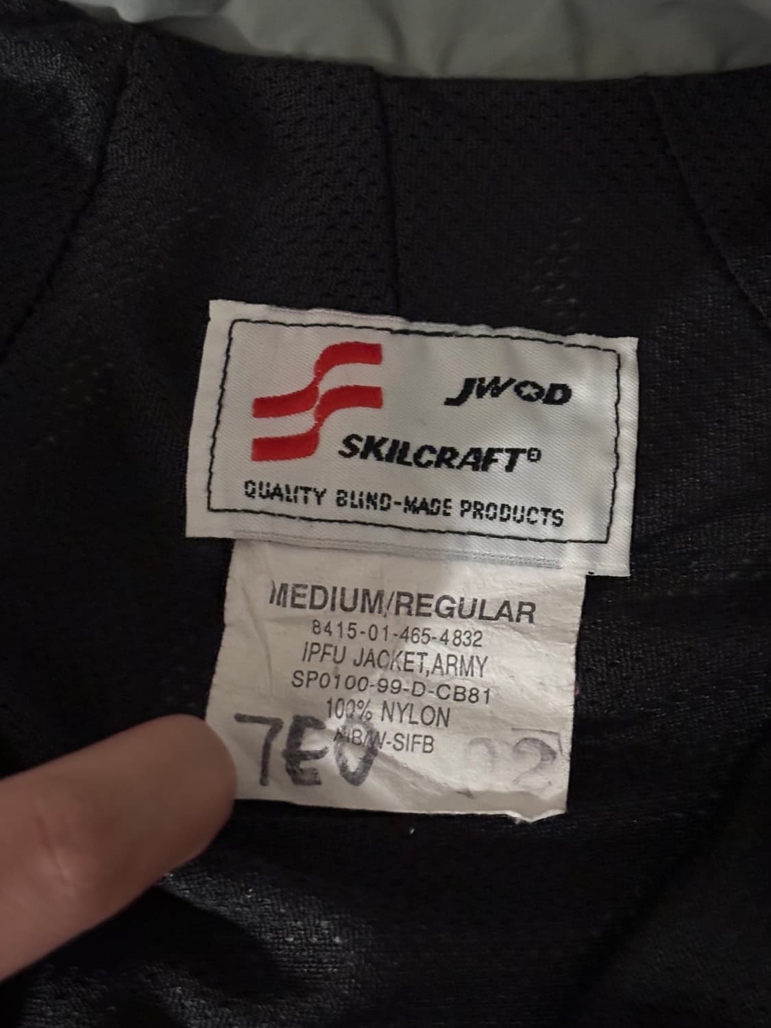 미군 lPFU army 바람막이 상품이미지2