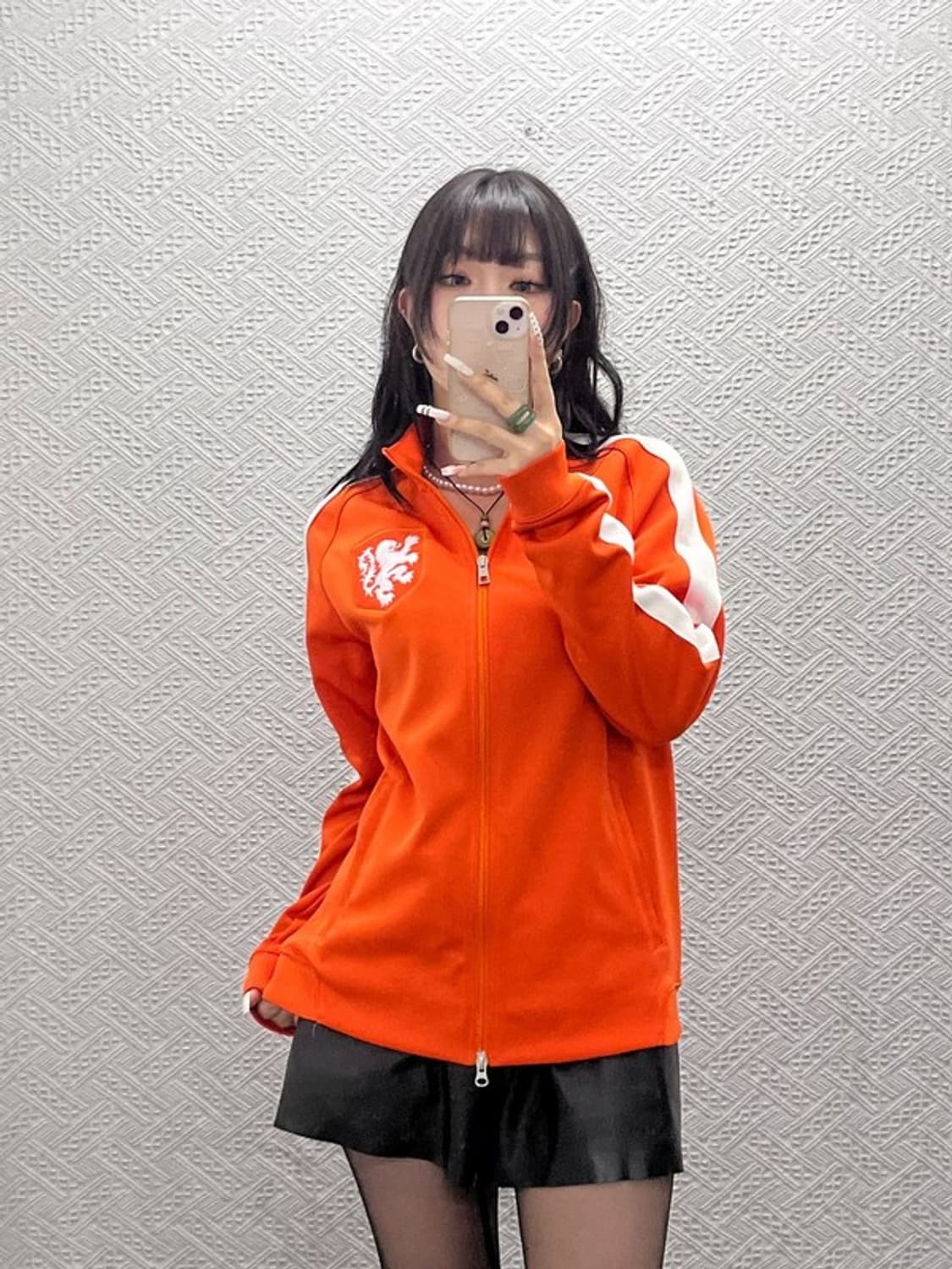 나이키 네덜란드 13-14 국대 Y2K 오렌지 져지 집업 L C11020 상품이미지2