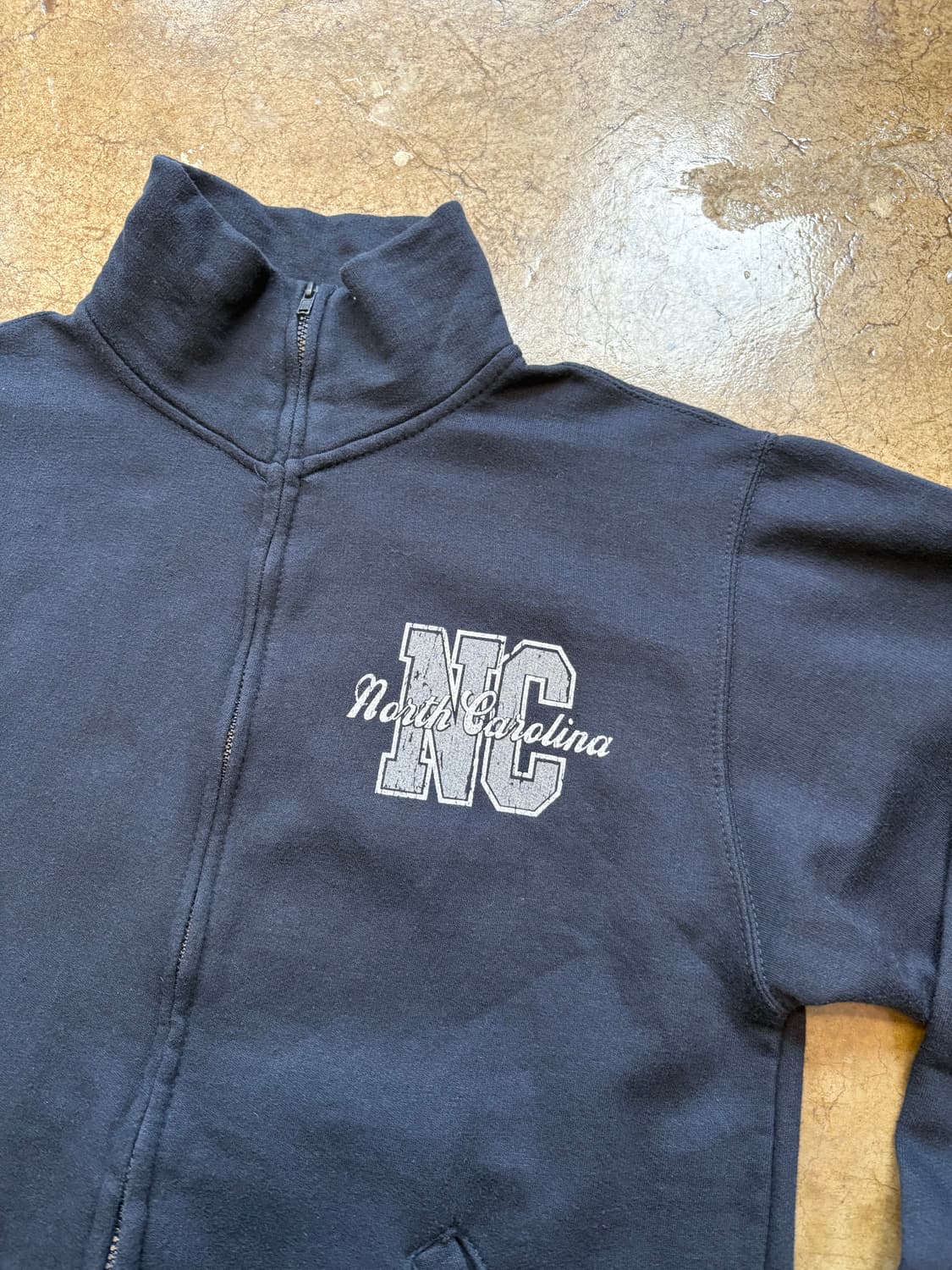 빈티지 스웻 하이넥 집업 상품이미지3