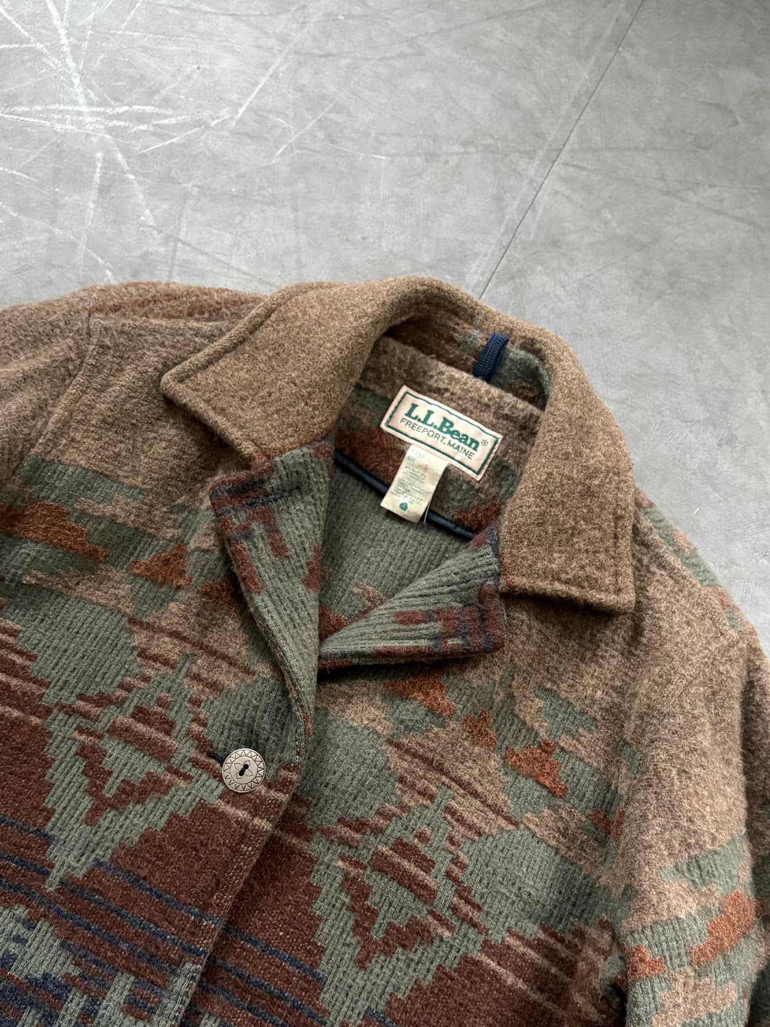 L.L.Bean 엘엘빈 울 아즈텍 나바호 패턴 자켓 상품이미지4